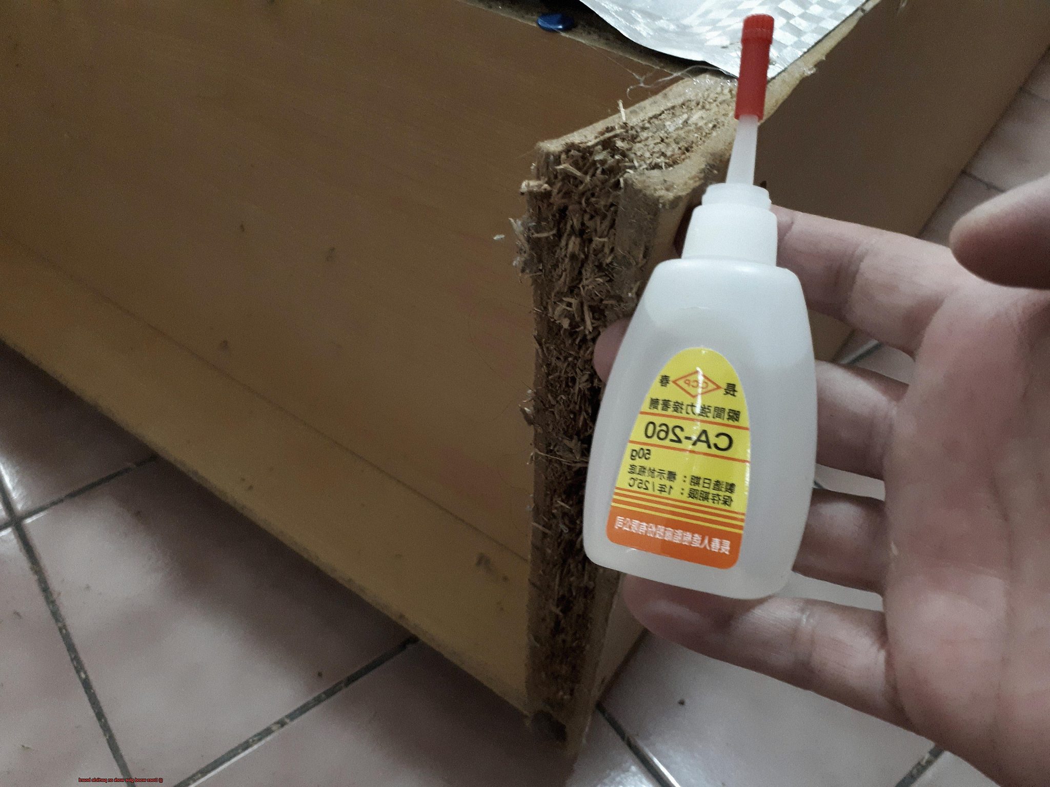 Does wood glue work on particle board? Glue Things