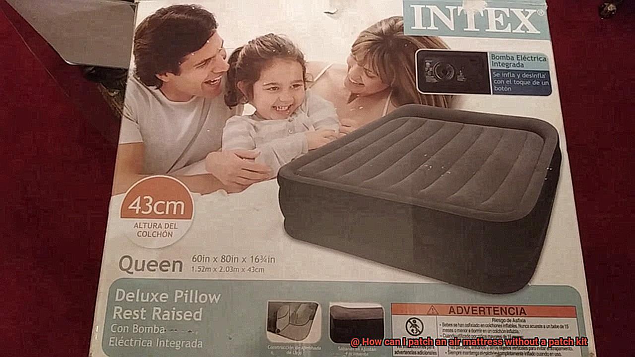 How can I patch an air mattress without a patch kit-10