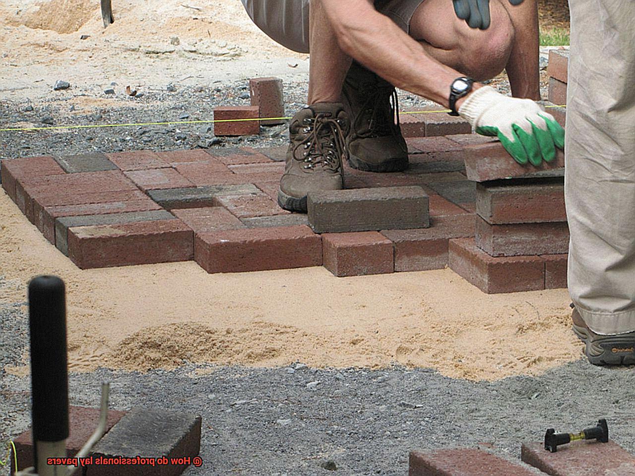 How do professionals lay pavers-2