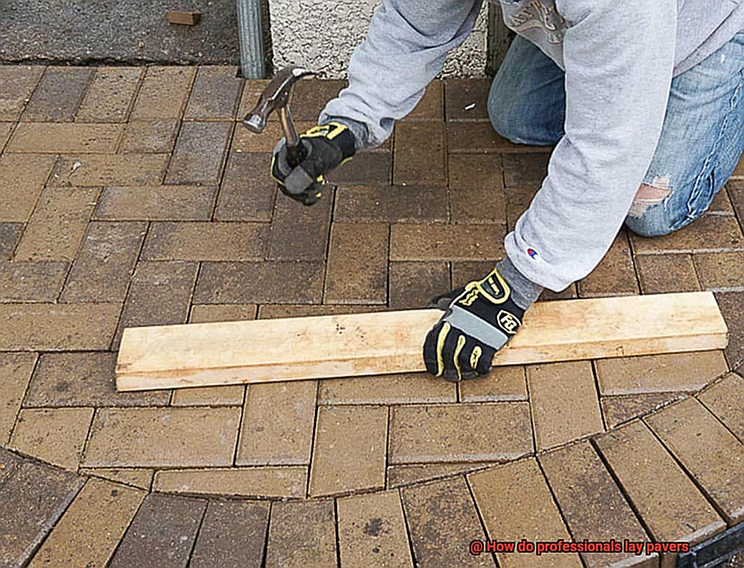 How do professionals lay pavers-6