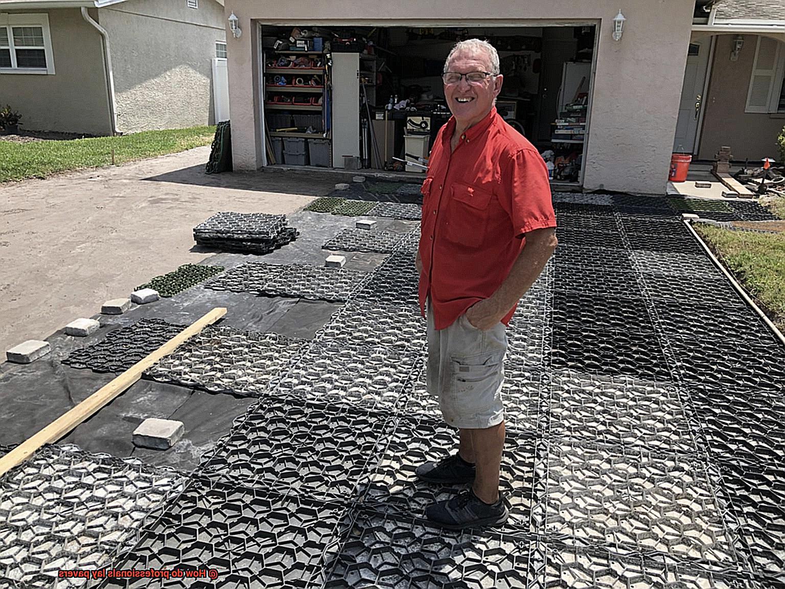 How do professionals lay pavers-7