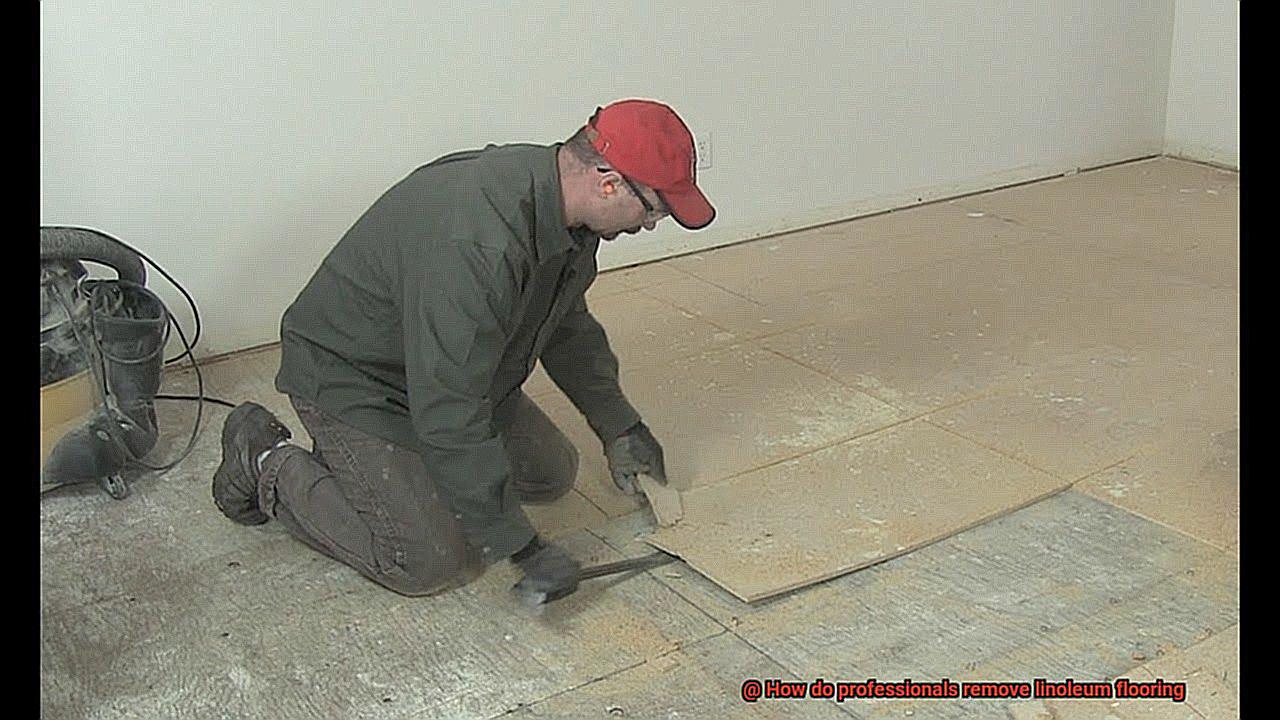 How do professionals remove linoleum flooring-2