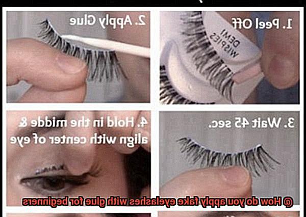 How do you apply fake eyelashes with glue for beginners-3