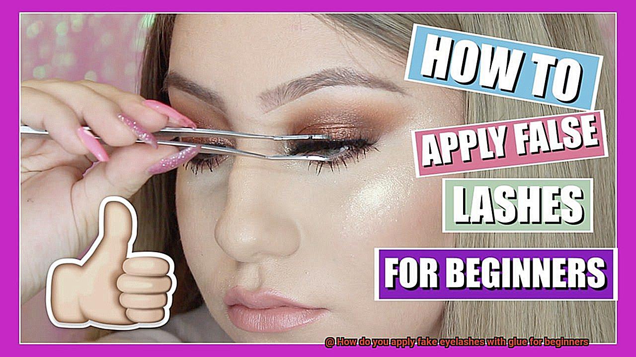 How do you apply fake eyelashes with glue for beginners-2