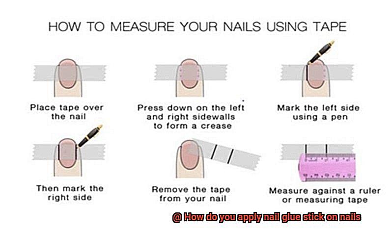 How do you apply nail glue stick on nails-8