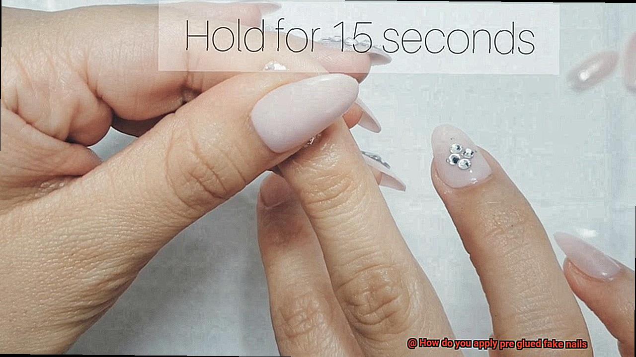 How do you apply pre glued fake nails-3