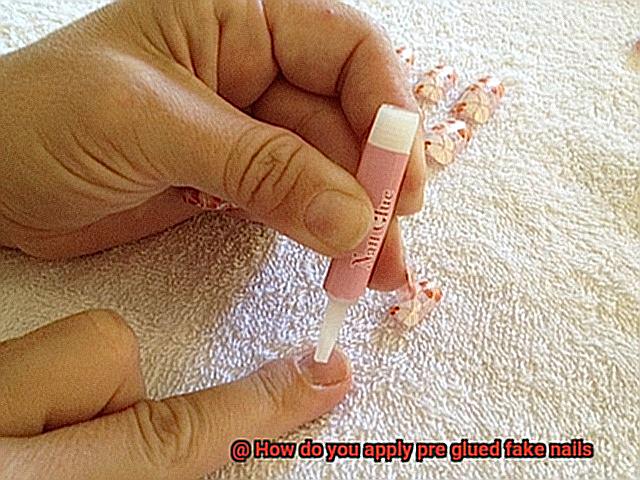 How do you apply pre glued fake nails-5