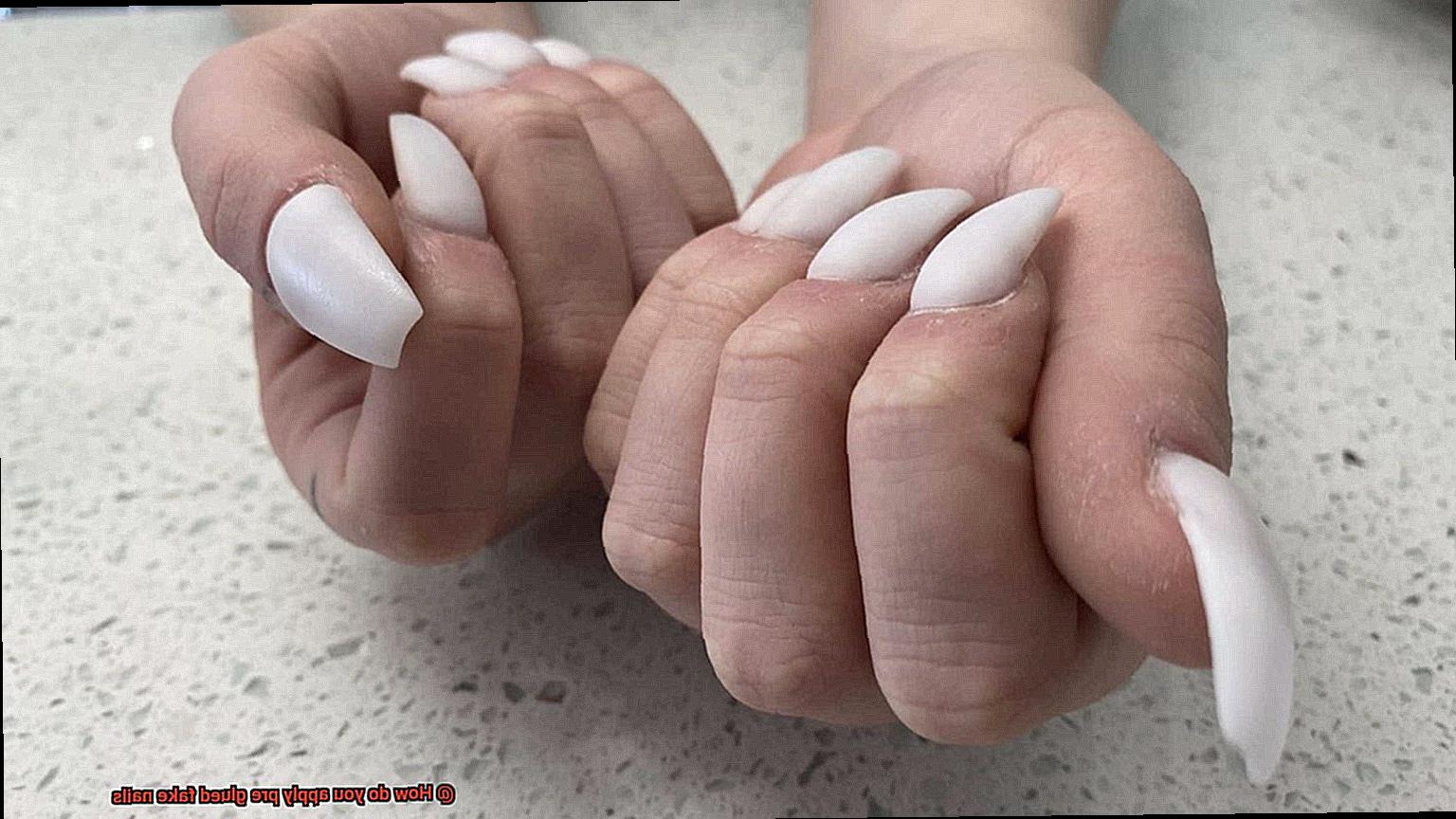 How do you apply pre glued fake nails-4