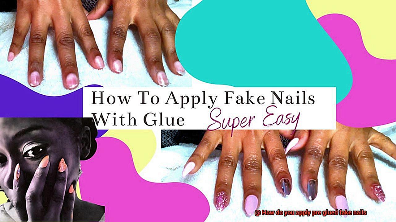 How do you apply pre glued fake nails-8