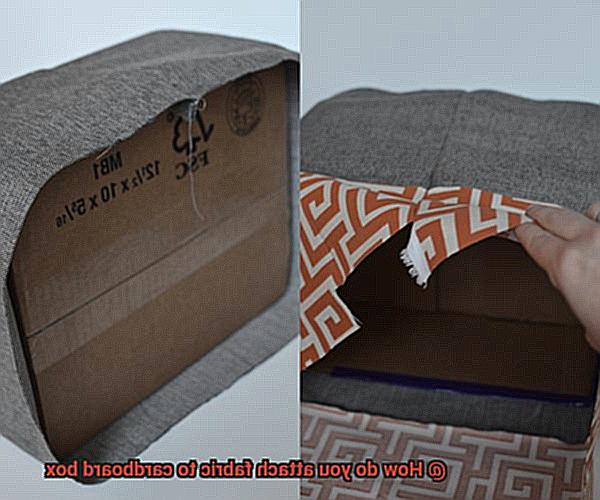 How do you attach fabric to cardboard box-7