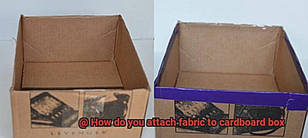 How do you attach fabric to cardboard box-5