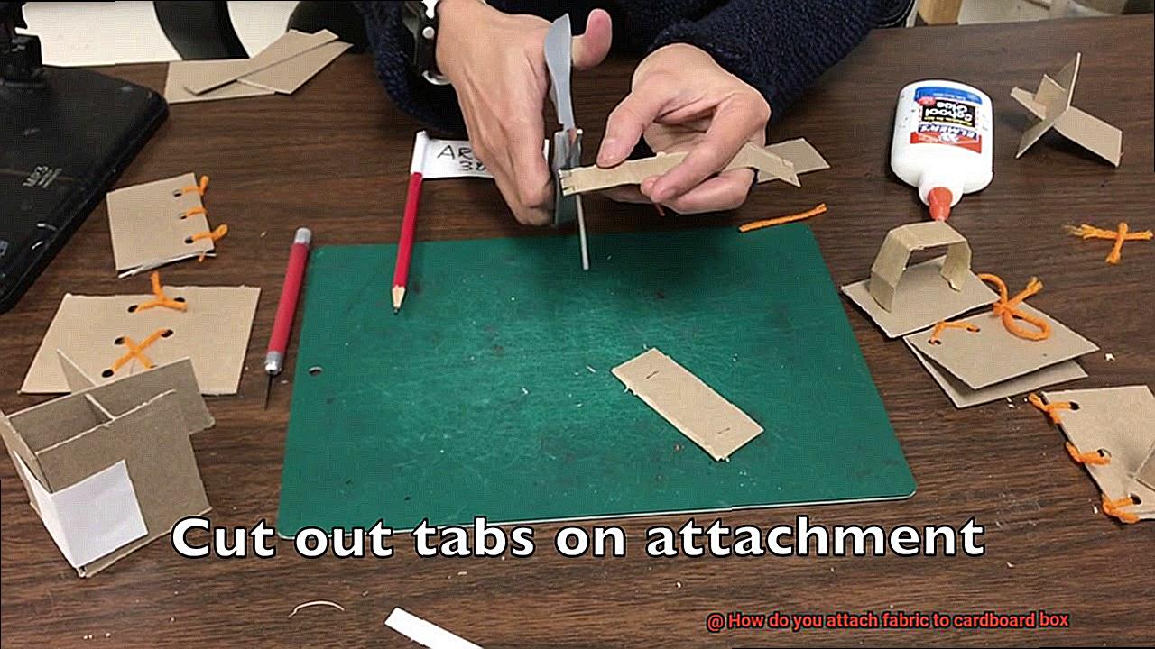 How do you attach fabric to cardboard box-8