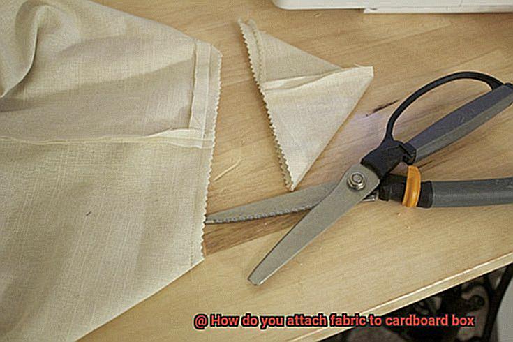 How do you attach fabric to cardboard box-9