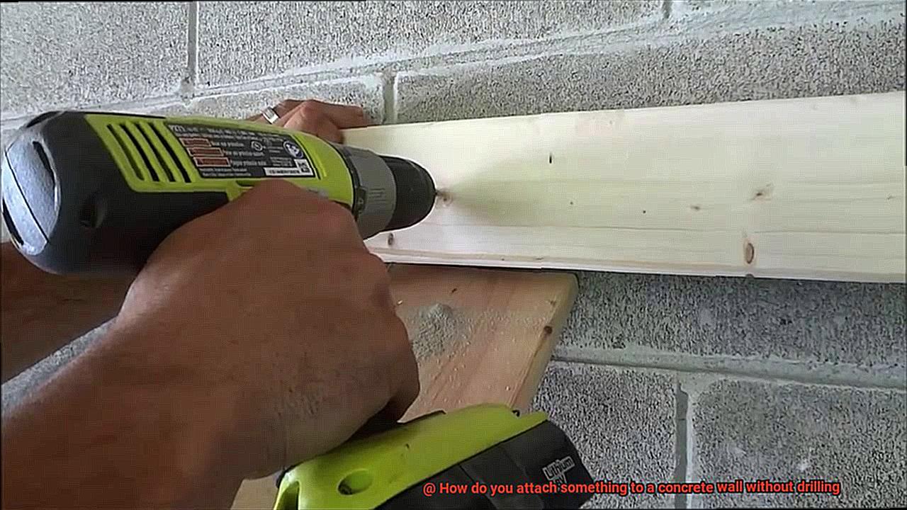 How do you attach something to a concrete wall without drilling-2
