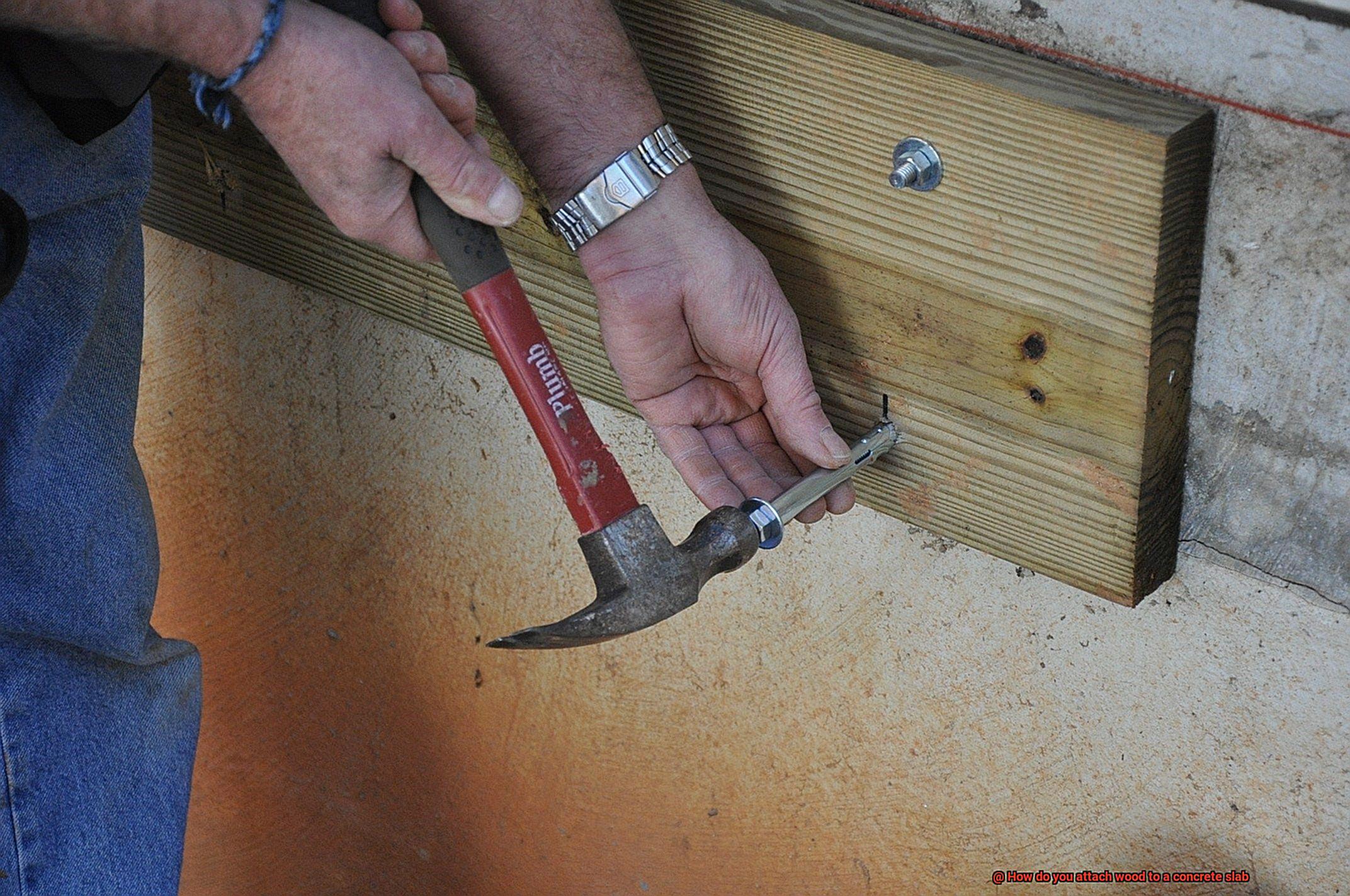 How do you attach wood to a concrete slab-3
