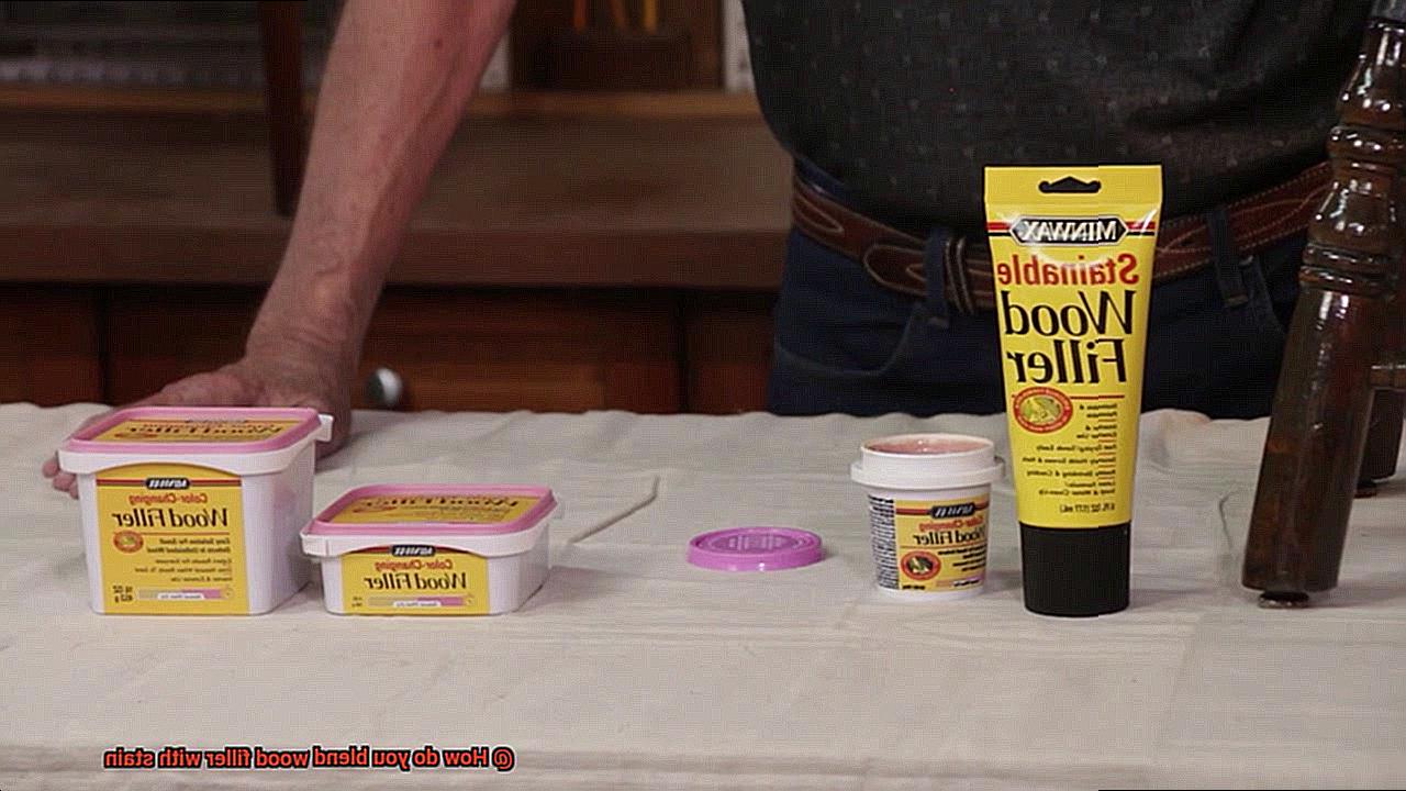 How do you blend wood filler with stain-3