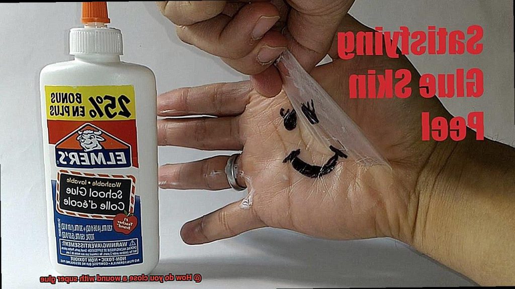 How do you close a wound with super glue? Glue Things