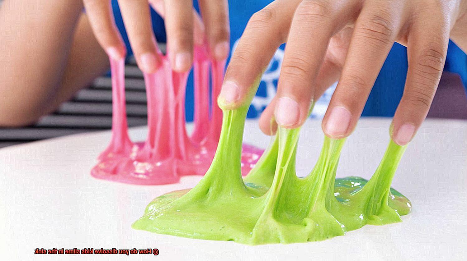 How do you dissolve kids slime in the sink-3