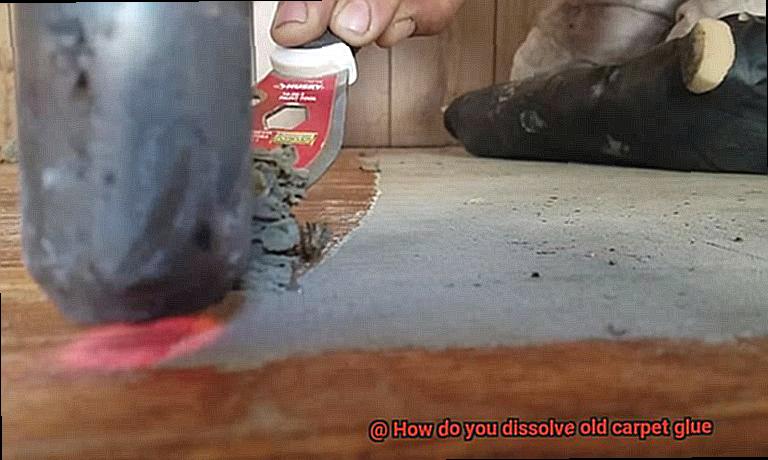 How do you dissolve old carpet glue-3