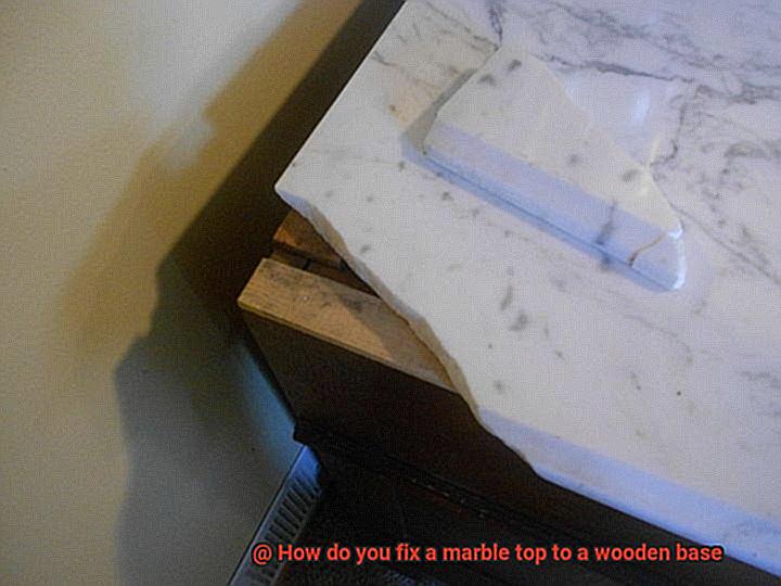 How do you fix a marble top to a wooden base-5