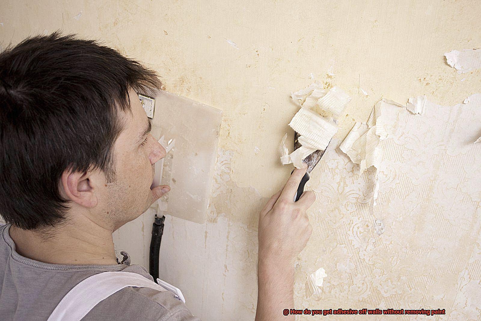 How do you get adhesive off walls without removing paint-4