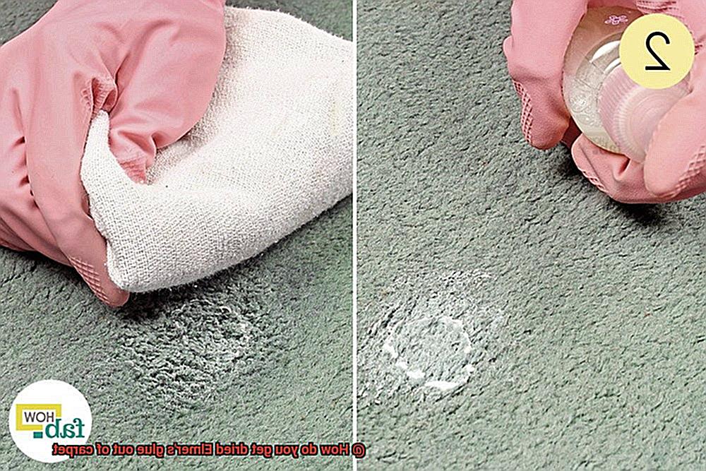 How do you get dried Elmer's glue out of carpet-3