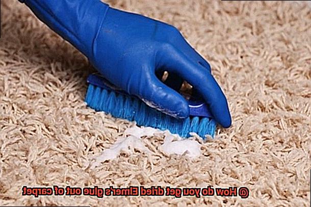 How do you get dried Elmer's glue out of carpet-4