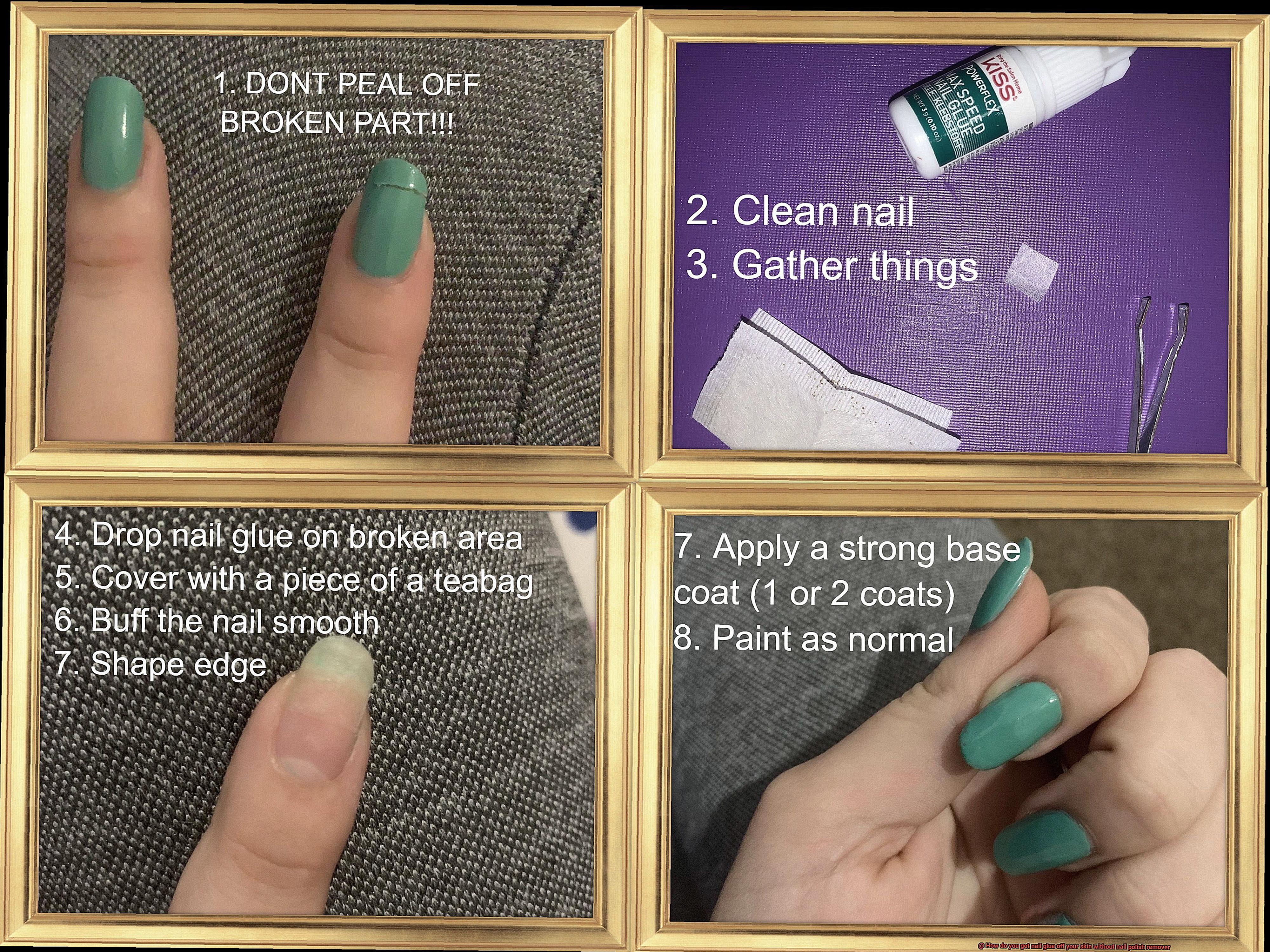 How do you get nail glue off your skin without nail polish remover-4