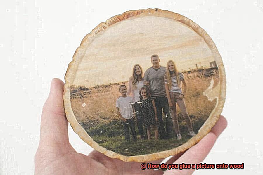 How do you glue a picture onto wood-5