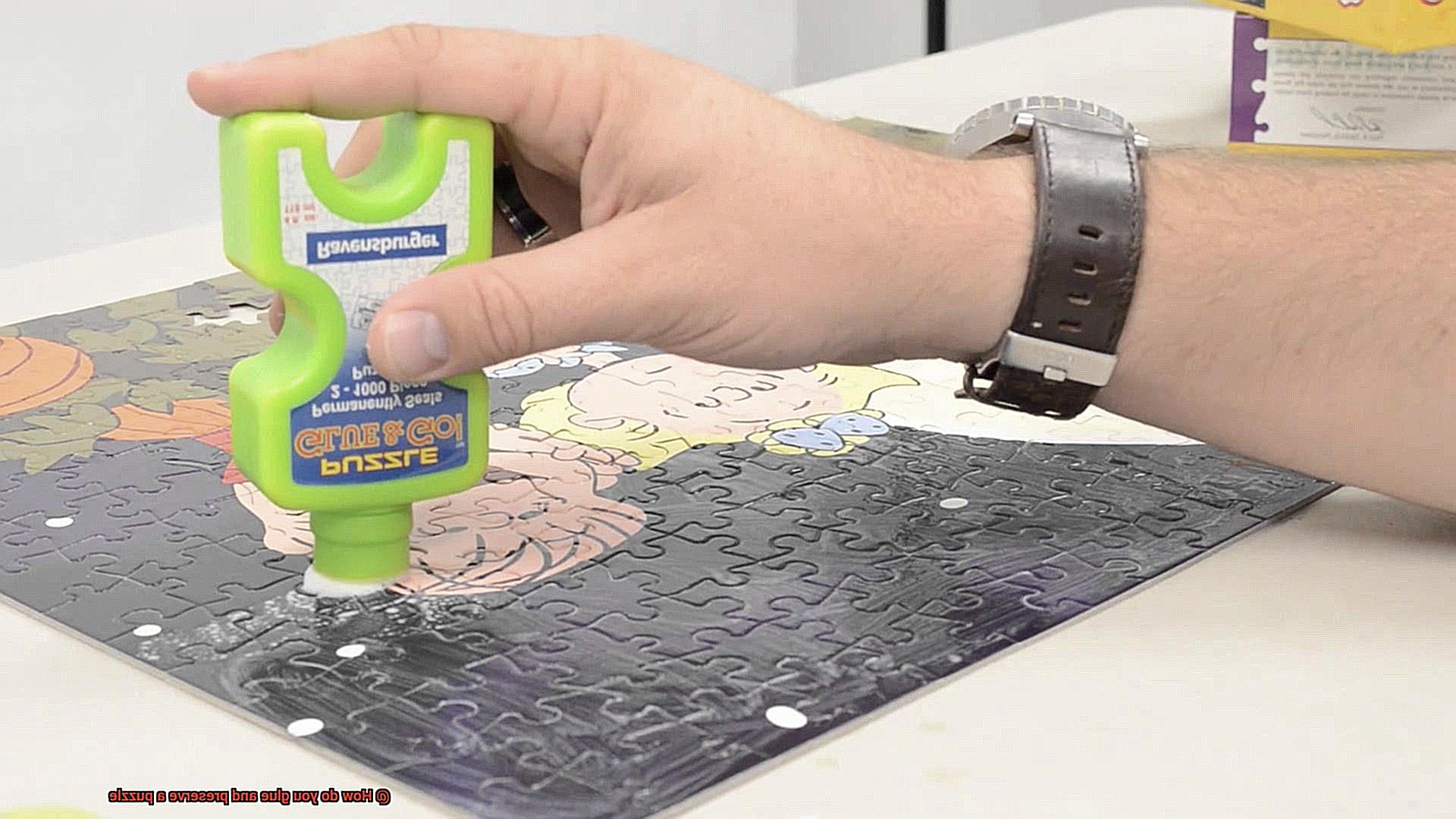 How do you glue and preserve a puzzle-3