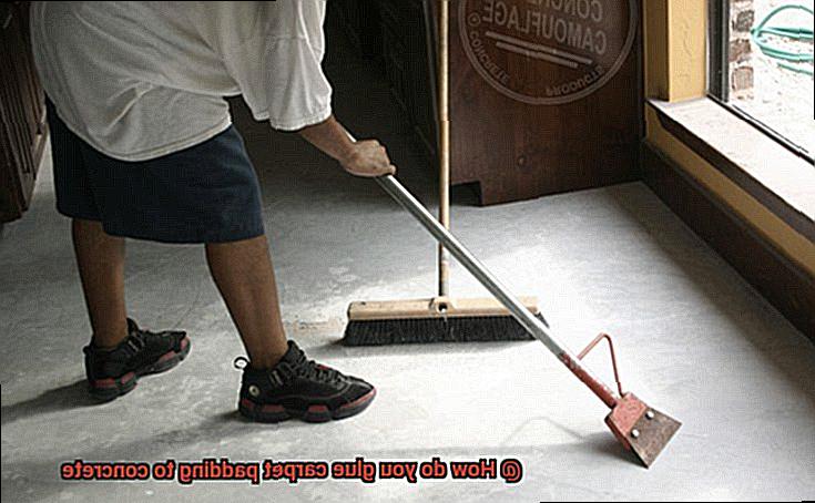 How do you glue carpet padding to concrete-4