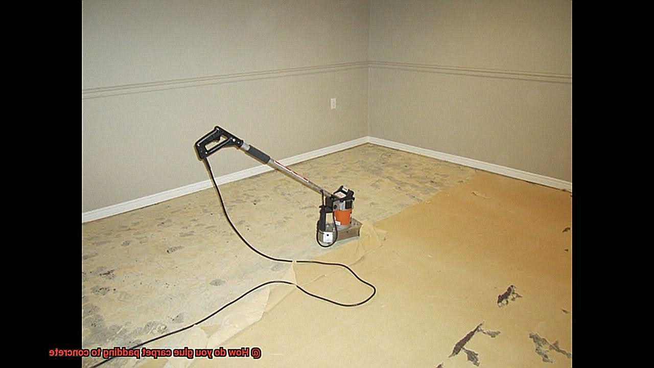 How do you glue carpet padding to concrete-3