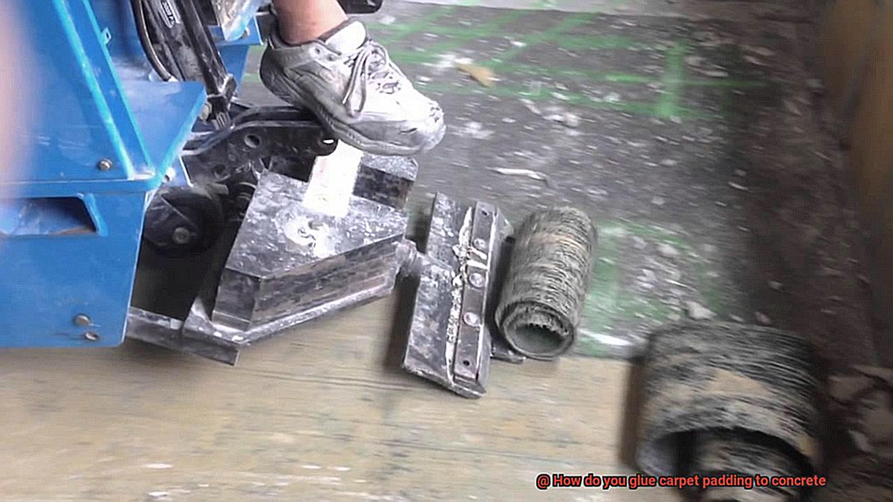 How do you glue carpet padding to concrete-7