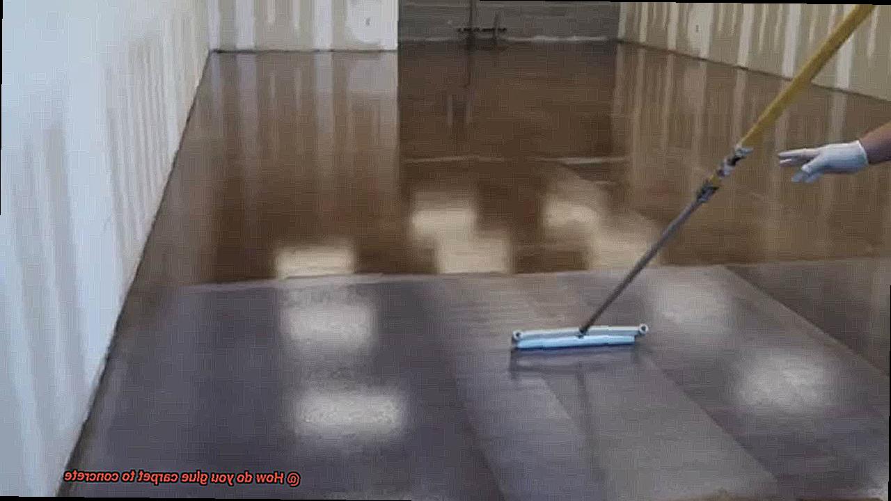 How do you glue carpet to concrete-5