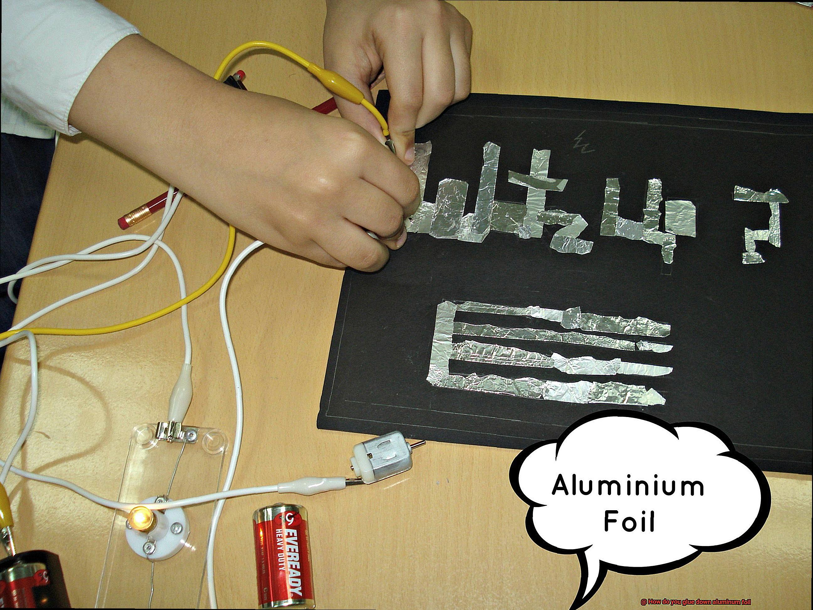 How do you glue down aluminum foil-3