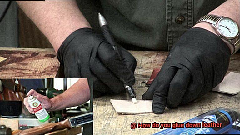 How do you glue down leather-4