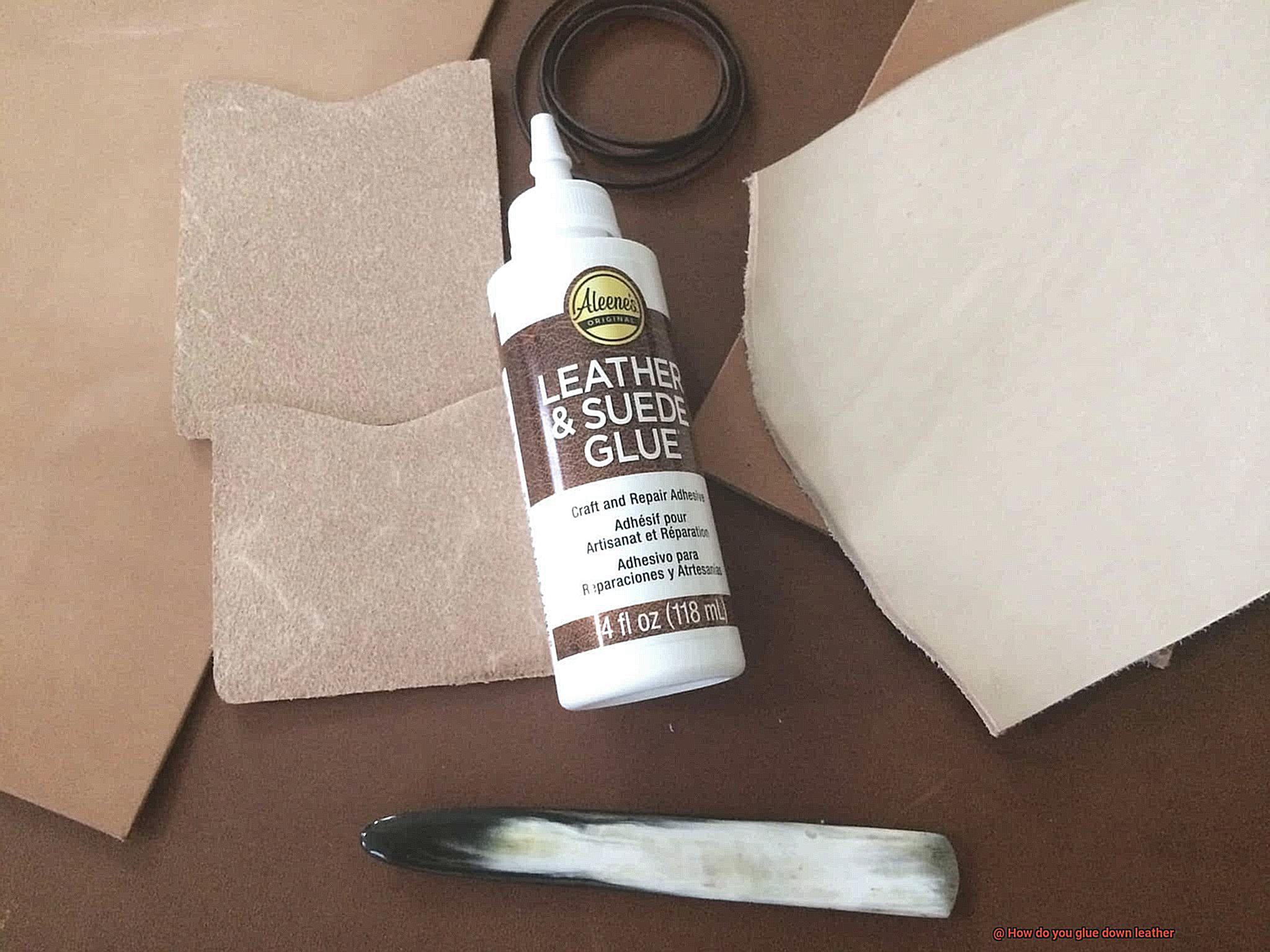 How do you glue down leather-3