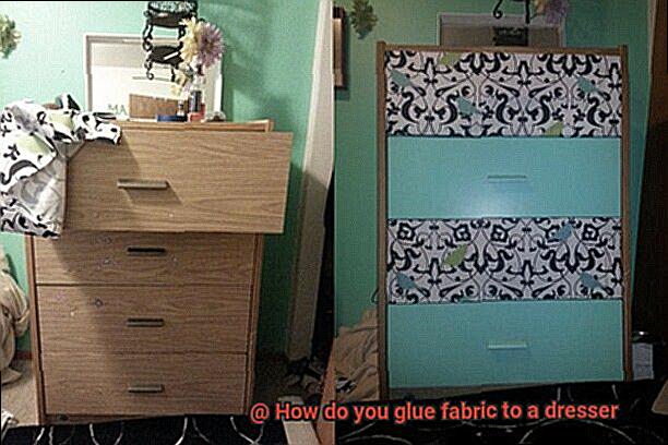 How do you glue fabric to a dresser-3