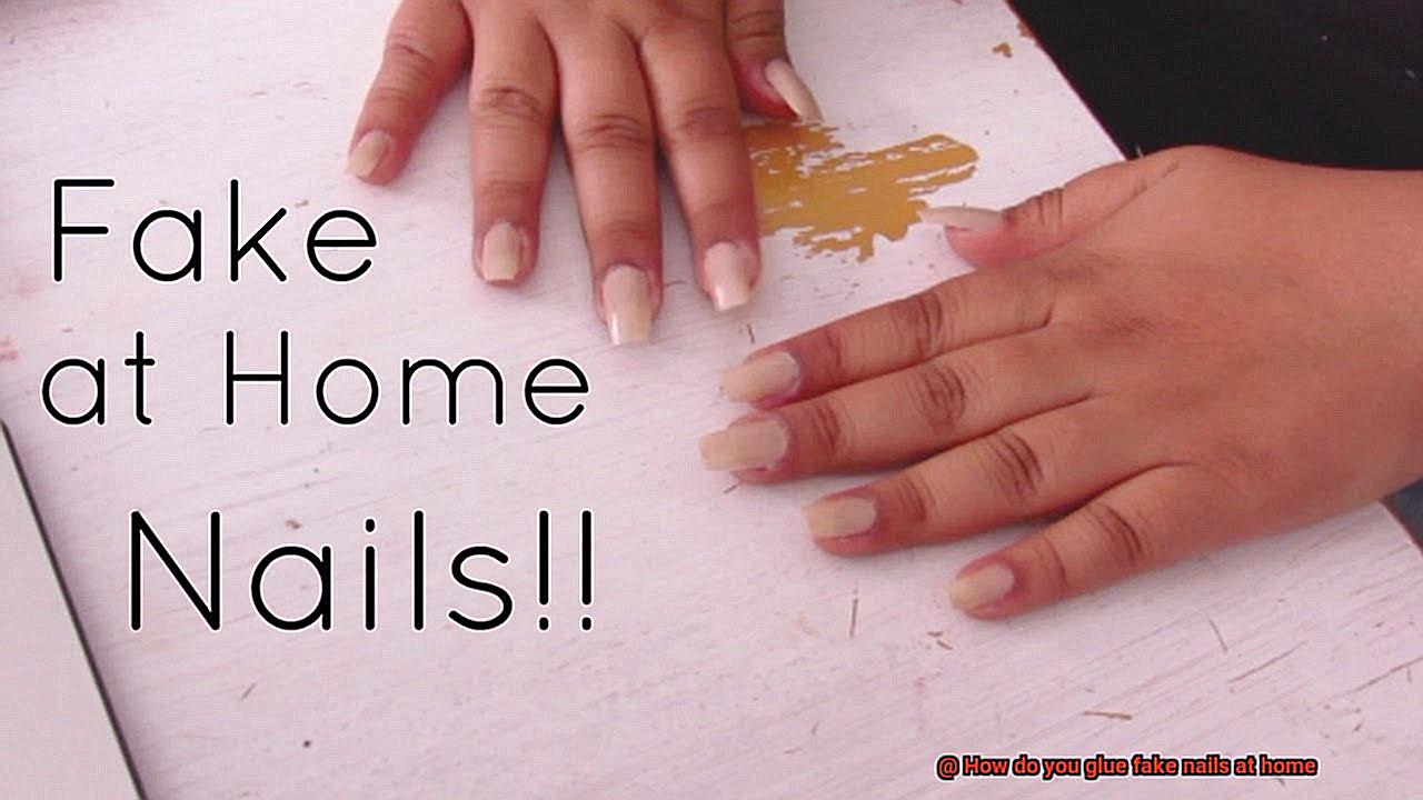 How do you glue fake nails at home-5