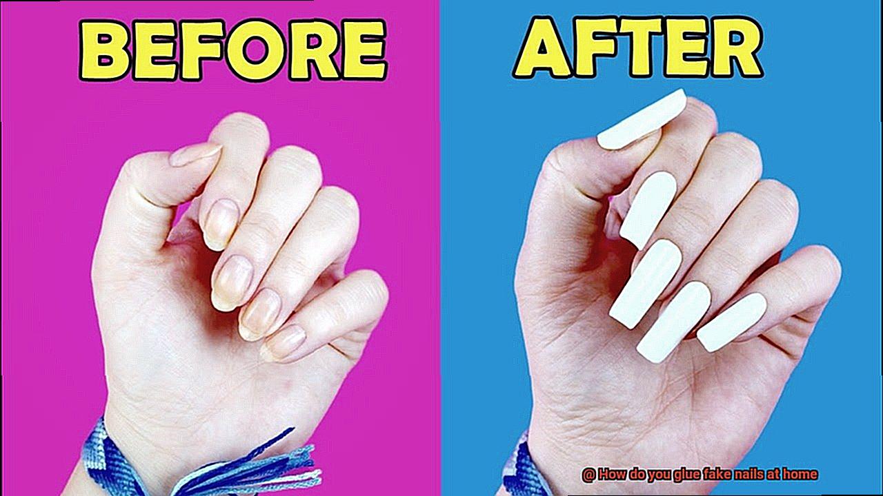 How do you glue fake nails at home-3