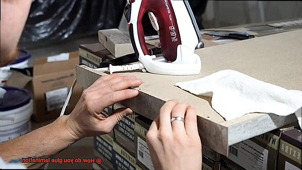 How do you glue lamination-6