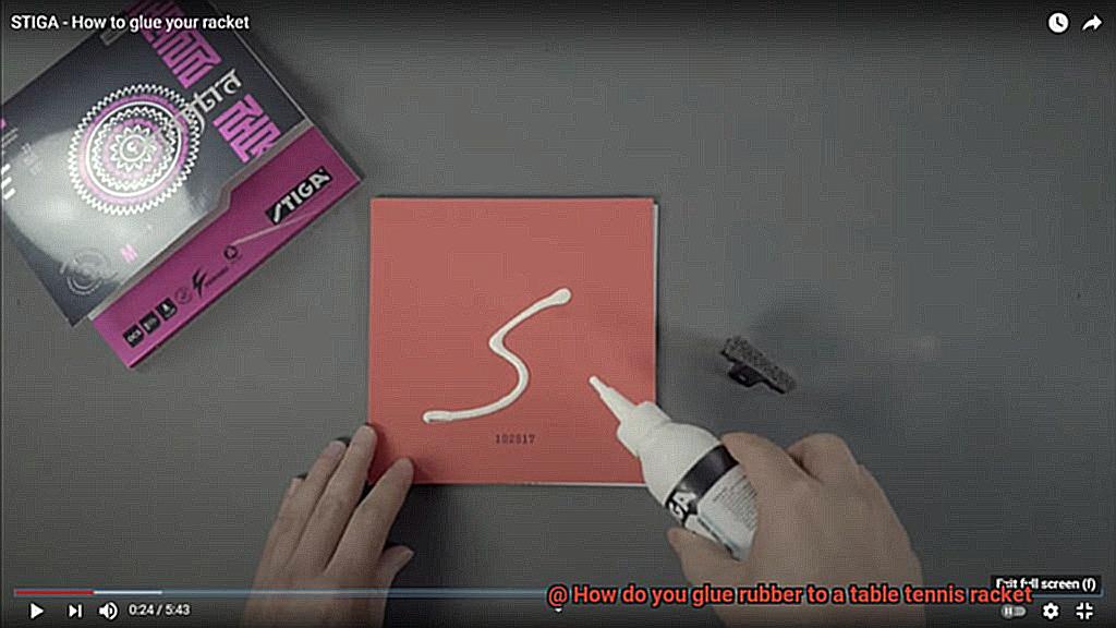How do you glue rubber to a table tennis racket-3