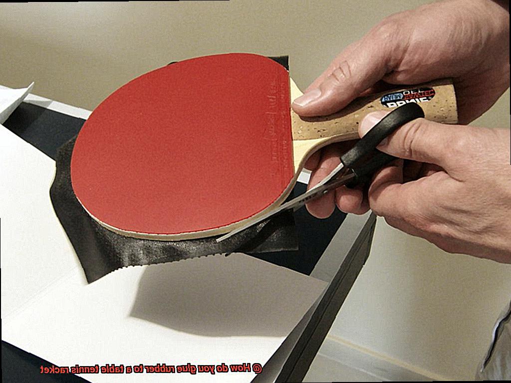 How do you glue rubber to a table tennis racket-6