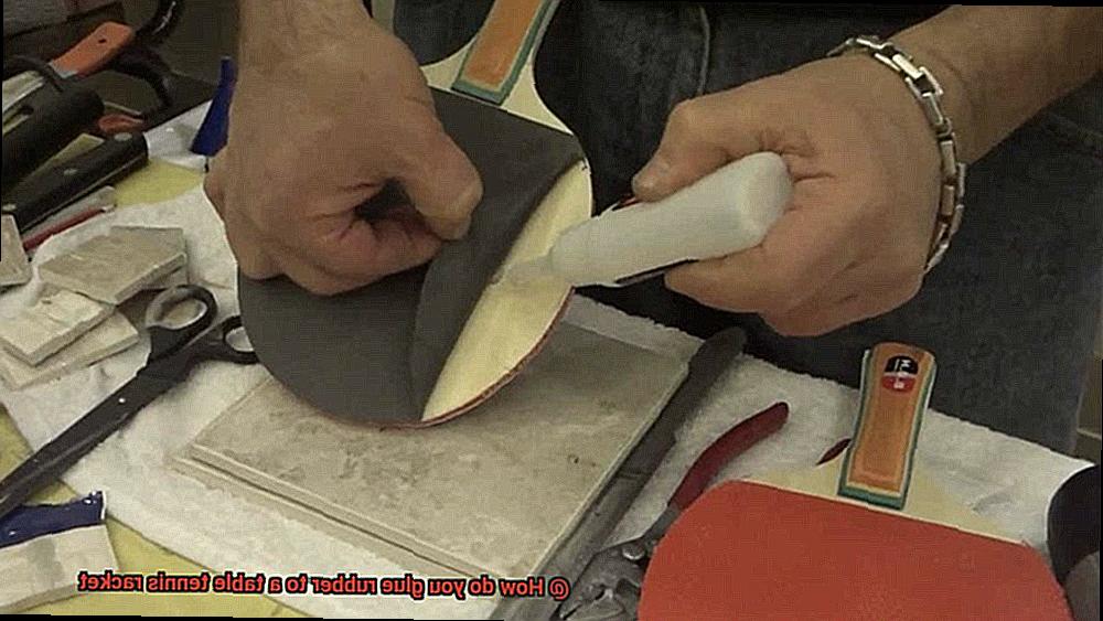How do you glue rubber to a table tennis racket-4