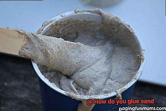 How do you glue sand-3