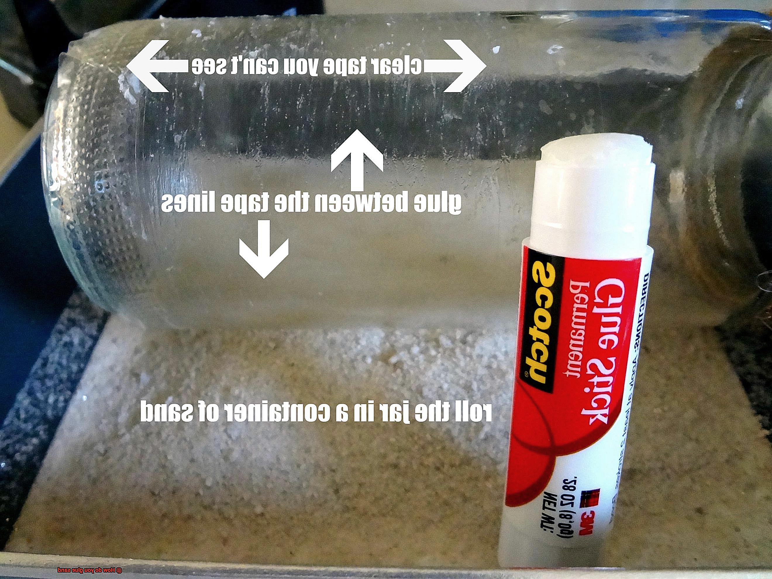 How do you glue sand-2