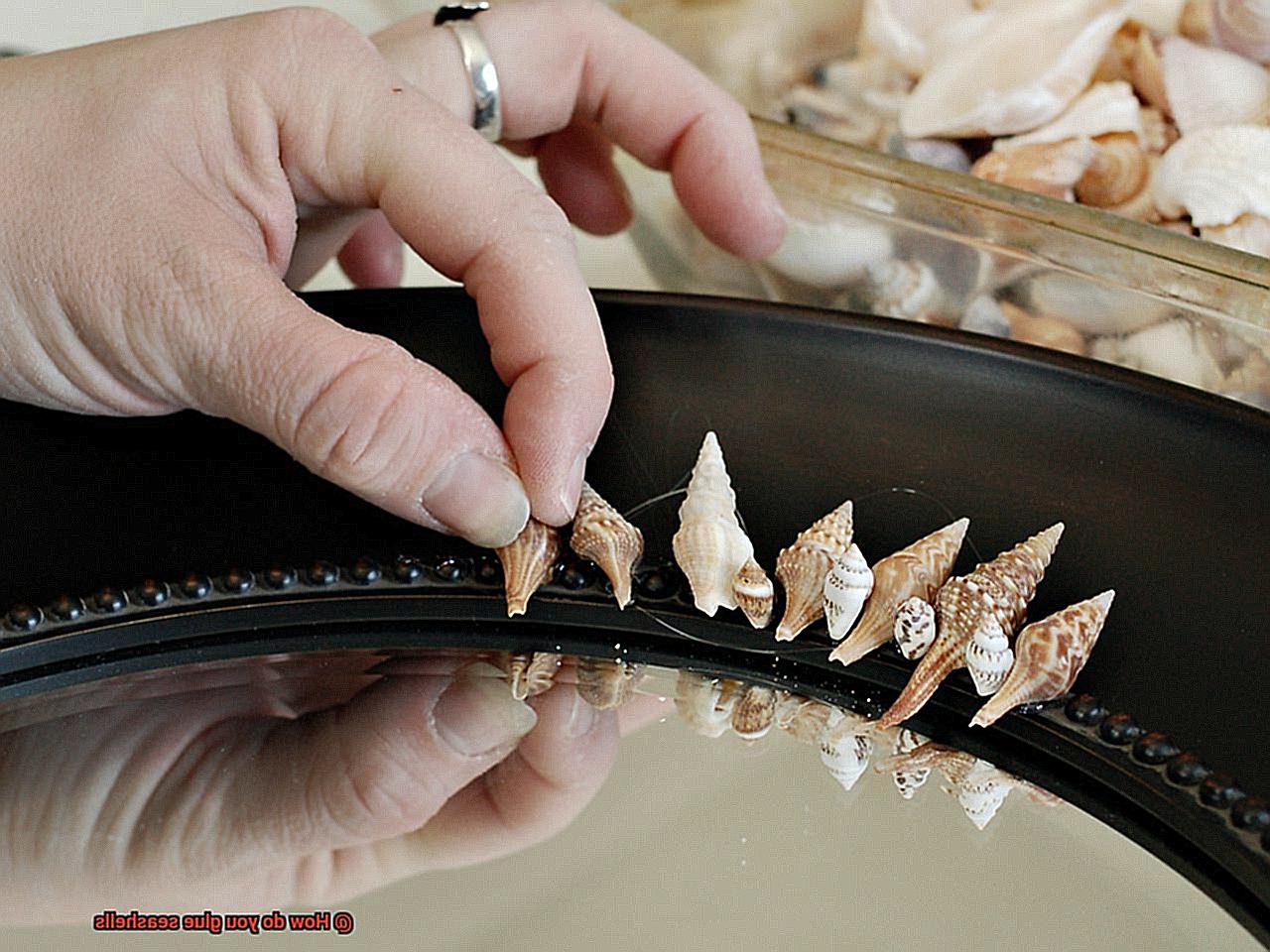How do you glue seashells-5