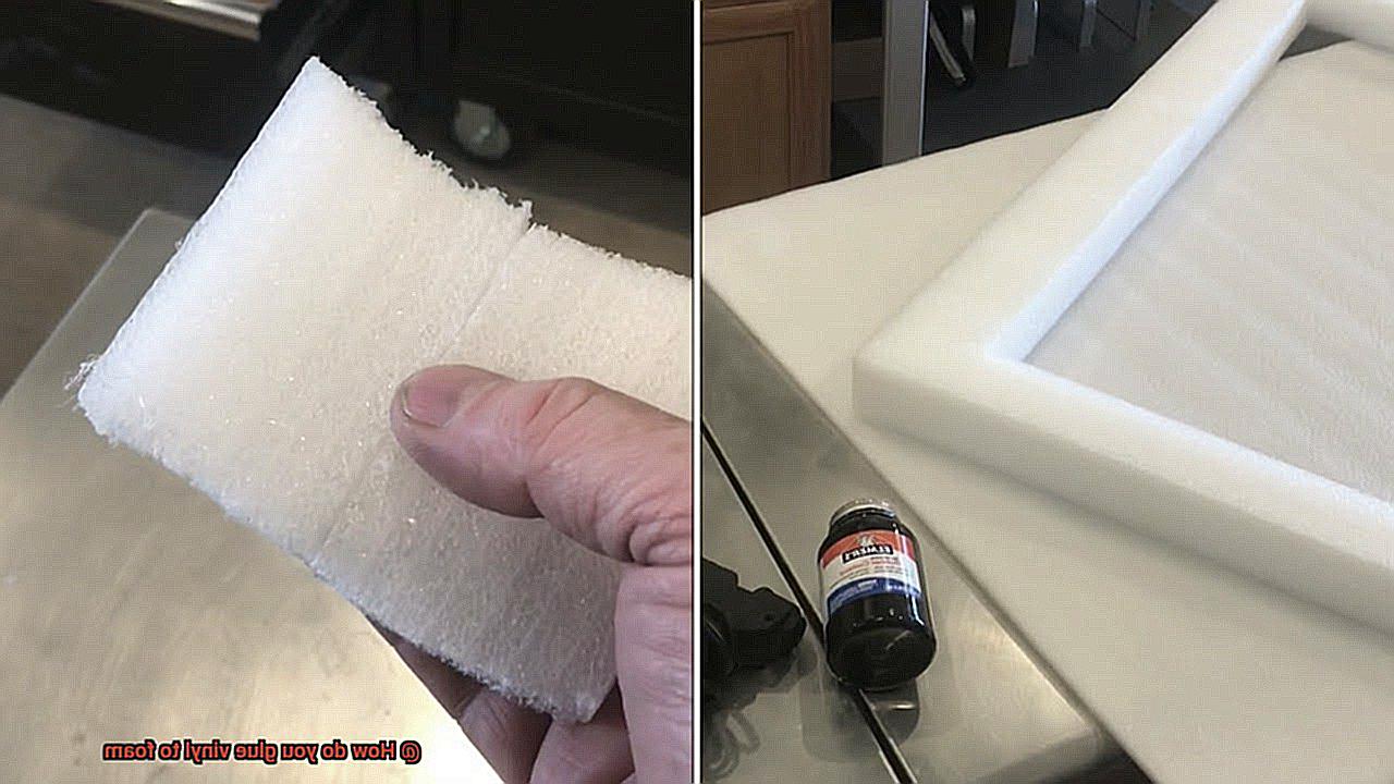 How do you glue vinyl to foam-3
