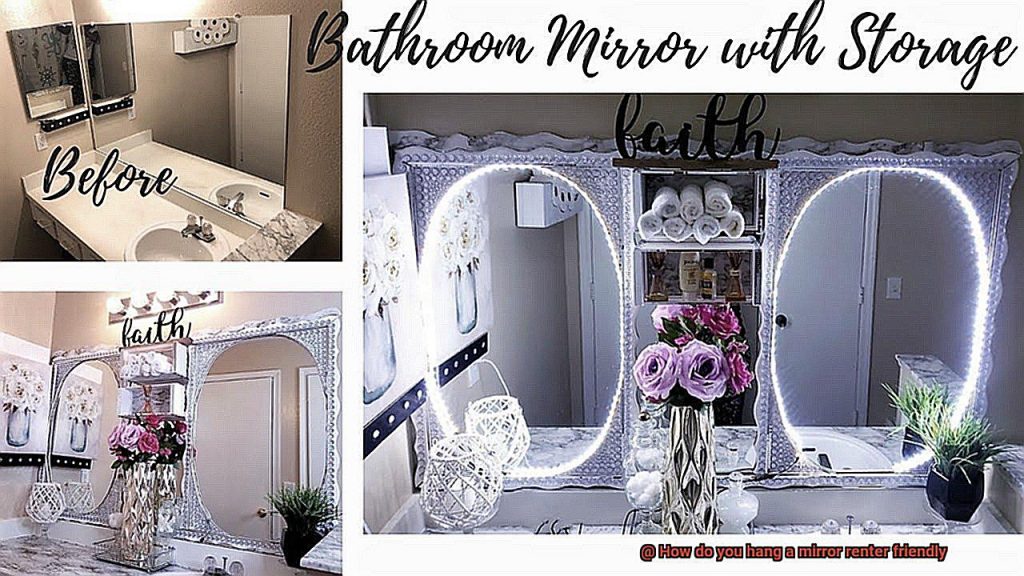 How do you hang a mirror renter friendly? Glue Things