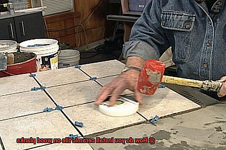 How do you install ceramic tile on wood planks-5